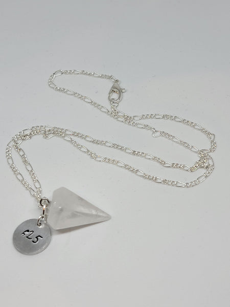 Pendulum Quartz crystal pendant with angel number 625