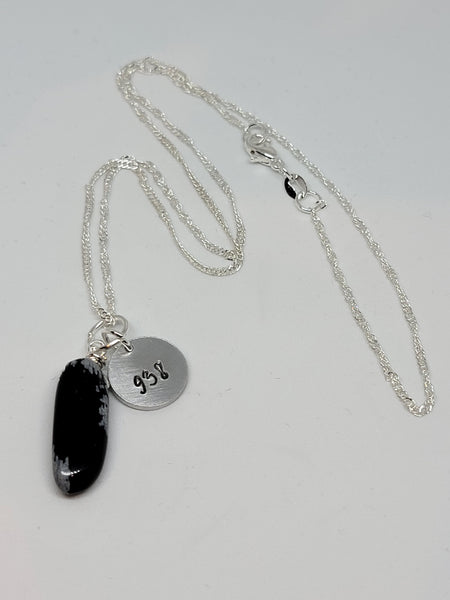 Black Howlite pendant with Angel number 938