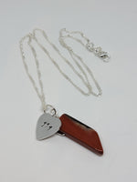 Red Jasper pendant with Angel number 111