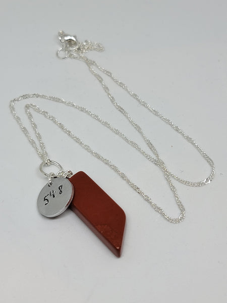 Red Jasper pendant with Angel number 548
